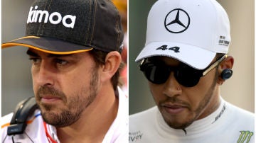 Fernando Alonso y Lewis Hamilton