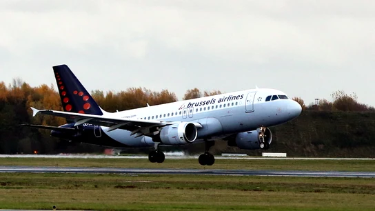 Un avión de Brussels Airlines Un avión de Brussels Airlines