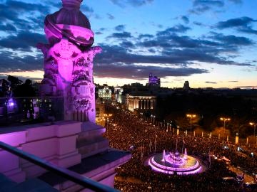 Vista general de la marcha feminista celebrada el 8 de marzo de 2019 Vista general de la marcha feminista celebrada el 8 de marzo de 2019
