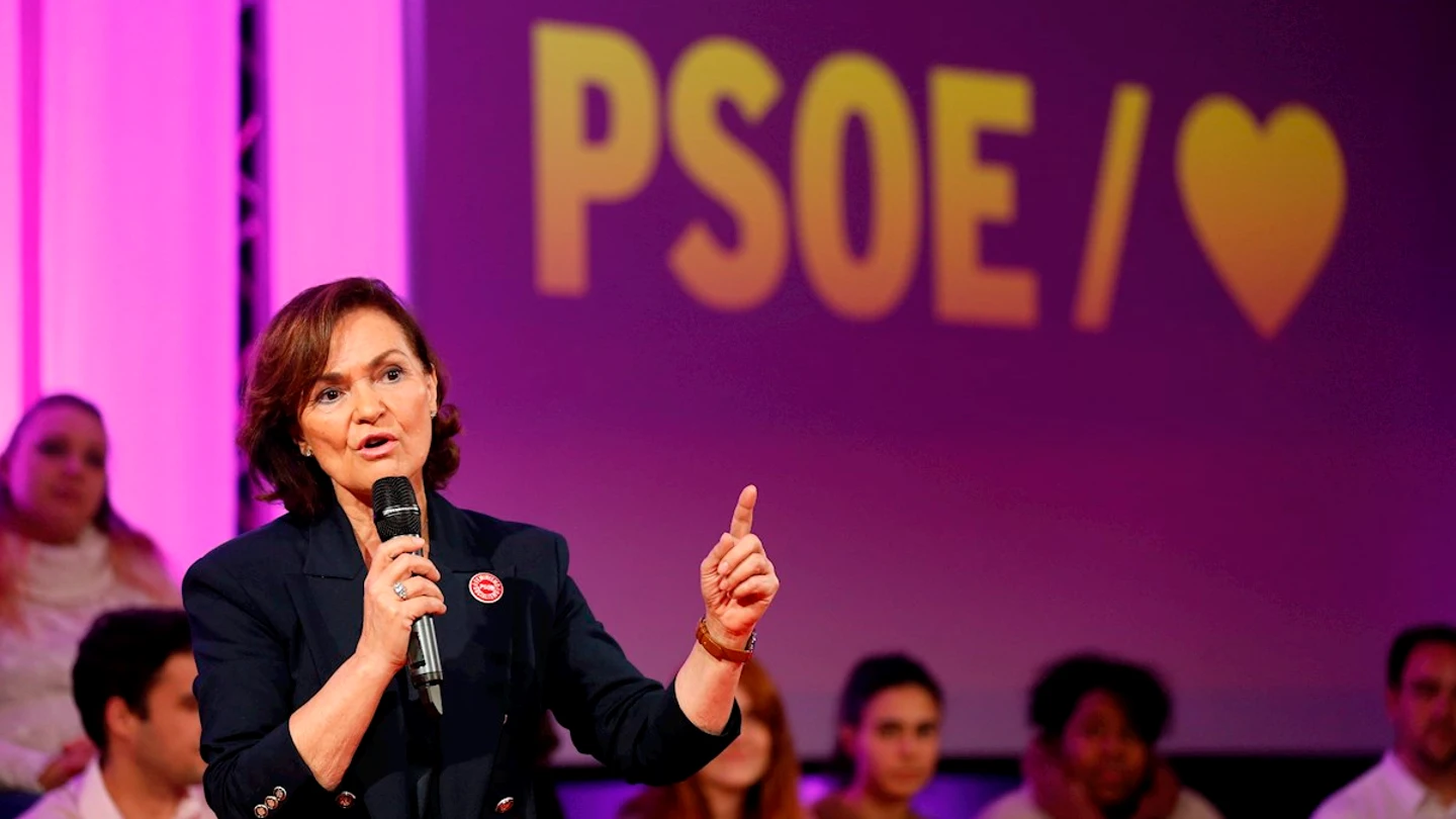 Carmen Calvo en un acto del PSOE Carmen Calvo en un acto del PSOE