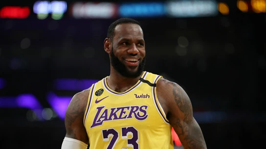 LeBron James, con los Lakers LeBron James, con los Lakers