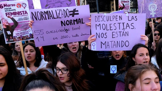 Imagen de archivo de una manifestación del 8M Imagen de archivo de una manifestación del 8M