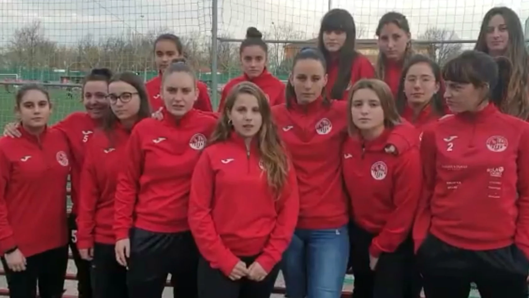 Las jugadoras de la SD Logroñés