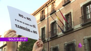 Imagen de una pancarta de 'No es no'