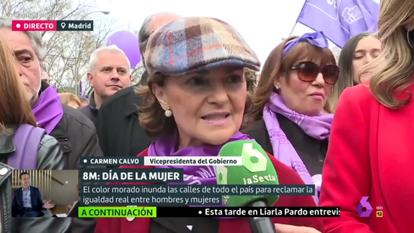 La vicepresidenta primera del Gobierno, Carmen Calvo La vicepresidenta primera del Gobierno, Carmen Calvo