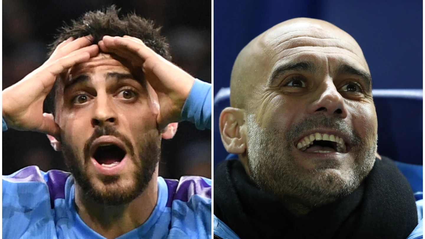 Bernardo Silva y Pep Guardiola Bernardo Silva y Pep Guardiola