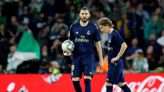 Benzema, con Modric Benzema, con Modric