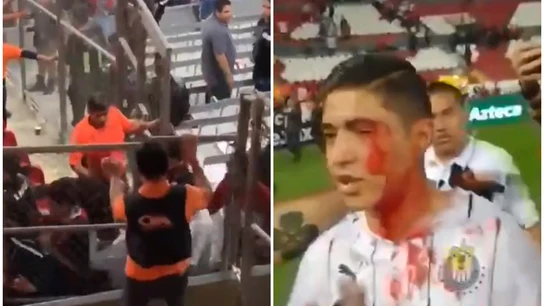 Disturbios en el estadio Jalisco Disturbios en el estadio Jalisco