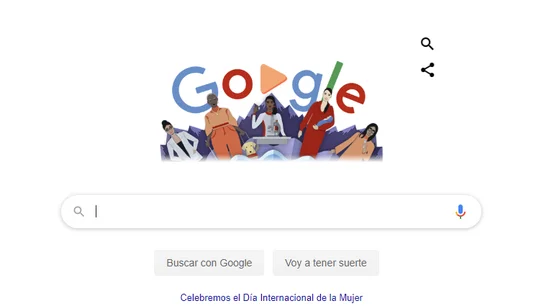 El doodle de Google por el 8M El doodle de Google por el 8M