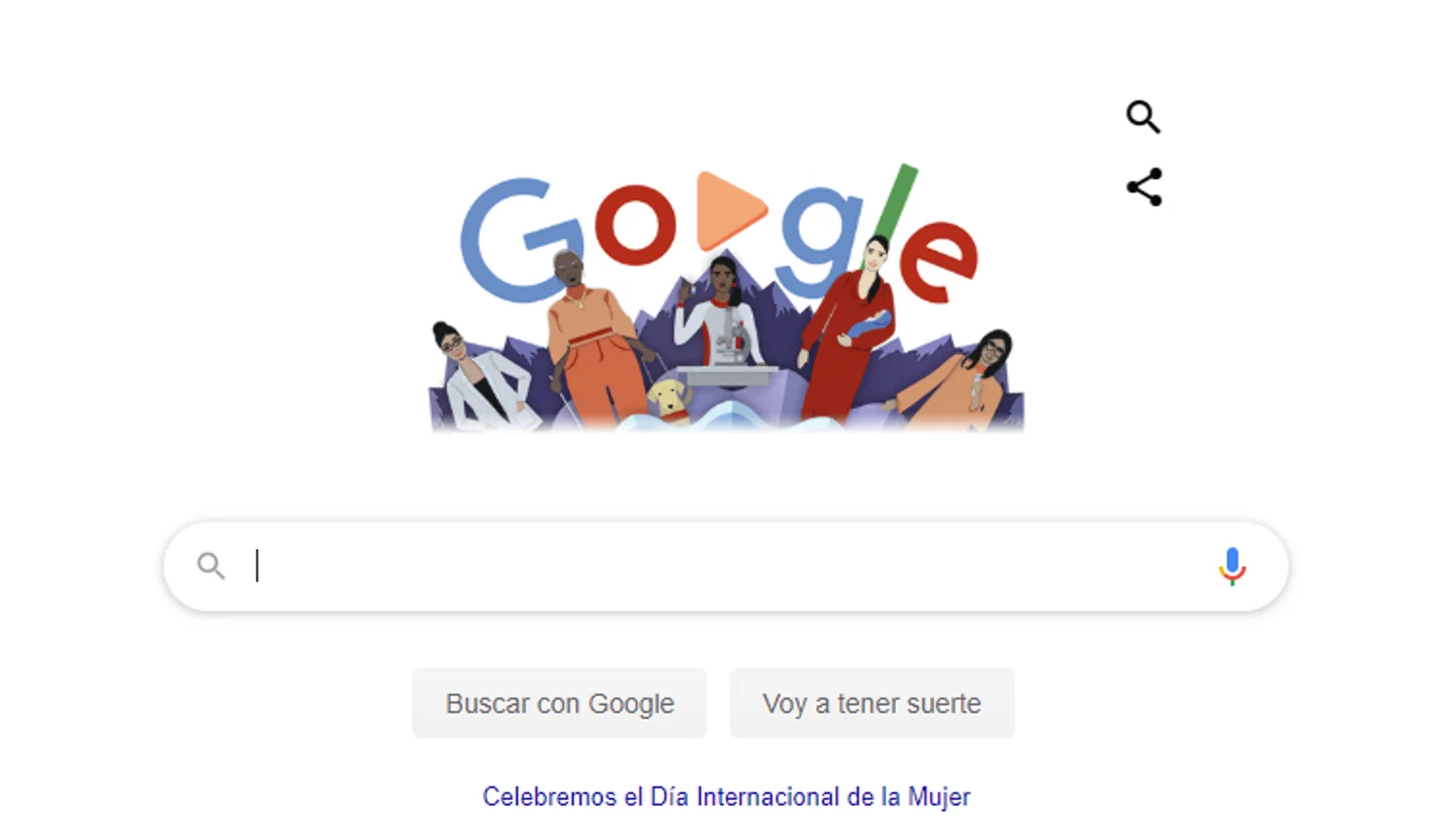 El doodle de Google por el 8M El doodle de Google por el 8M