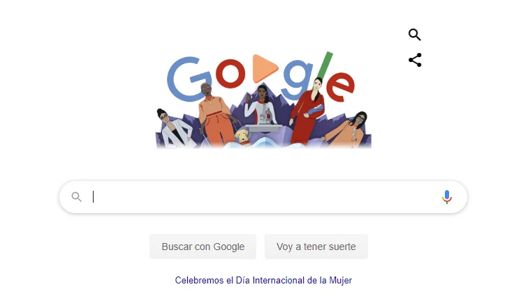 El doodle de Google por el 8M