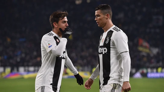 Dybala y Cristiano, durante un partido de la Juventus Dybala y Cristiano, durante un partido de la Juventus