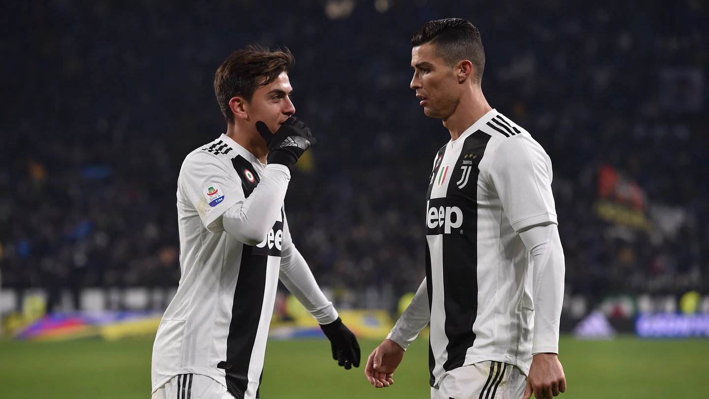 Dybala y Cristiano, durante un partido de la Juventus Dybala y Cristiano, durante un partido de la Juventus