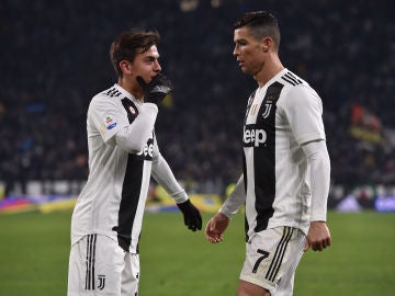 Dybala y Cristiano, durante un partido de la Juventus Dybala y Cristiano, durante un partido de la Juventus