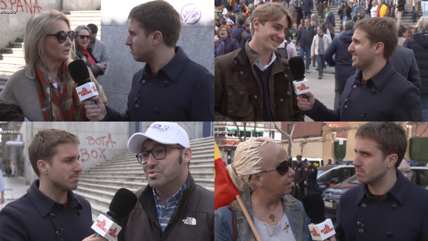 Los votantes de Vox se sinceran con El Intermedio en pleno 8M: "El feminismo es una infección peor que el coronavirus" Los votantes de Vox se sinceran con El Intermedio en pleno 8M: "El feminismo es una infección peor que el coronavirus"