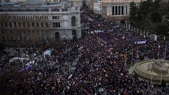 Imagen de la manifestación del 8M en Madrid Imagen de la manifestación del 8M en Madrid