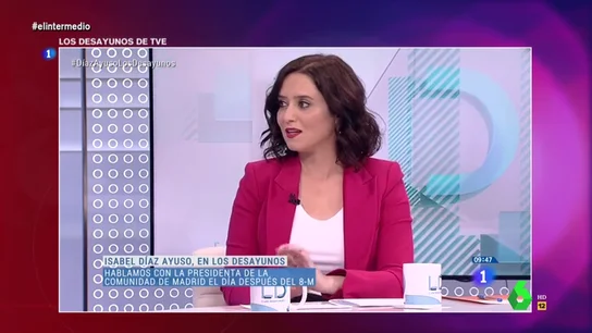 La surrealista defensa de Díaz Ayuso de la "libertad de las mujeres": "Yo no quiero ser igual que los hombres. Creo, a lo mejor, ser más" La surrealista defensa de Díaz Ayuso de la "libertad de las mujeres": "Yo no quiero ser igual que los hombres. Creo, a lo mejor, ser más"