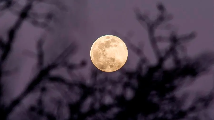 Vista de una superluna (Archivo)