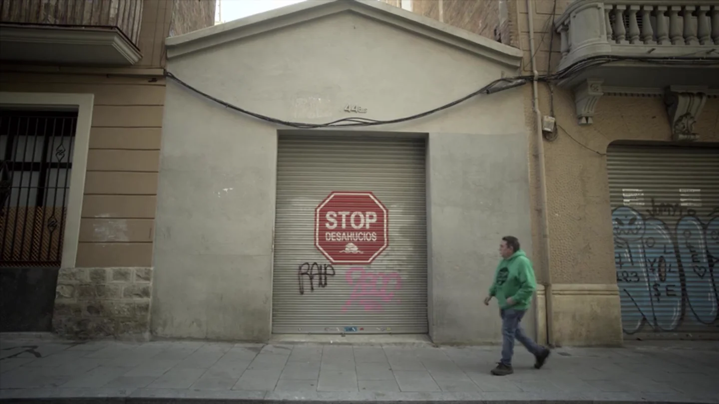 Pintada contra los desahucios Pintada contra los desahucios