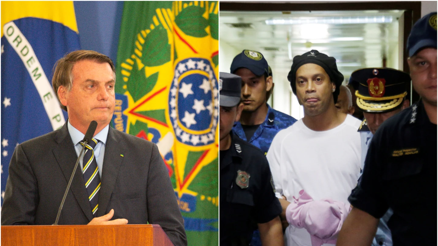Bolsonaro y Ronaldinho Bolsonaro y Ronaldinho