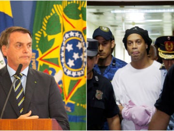 Bolsonaro y Ronaldinho Bolsonaro y Ronaldinho