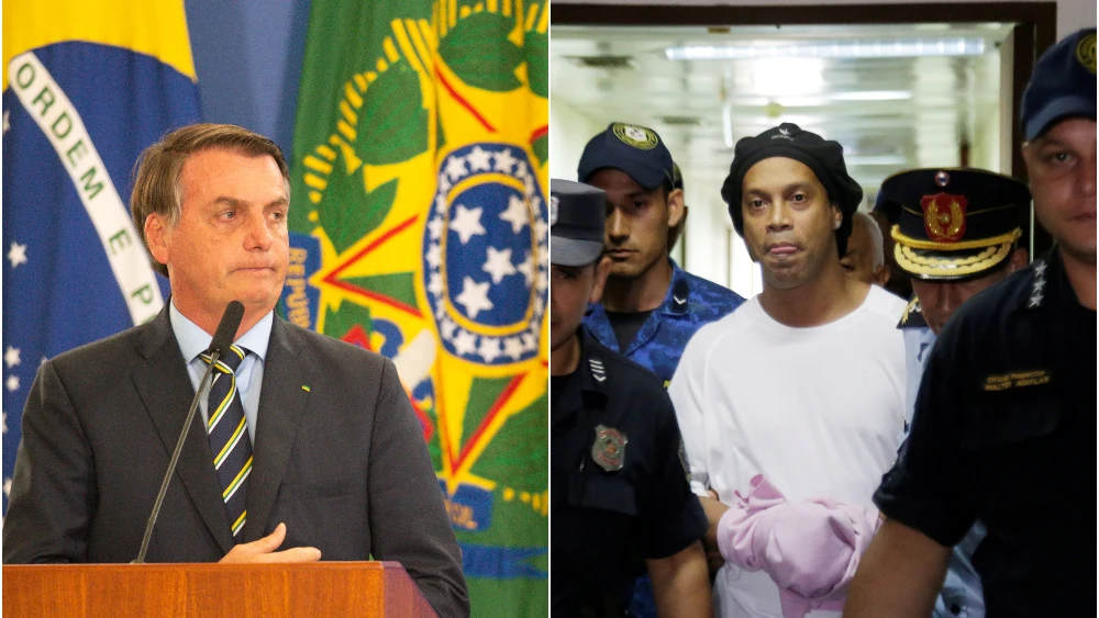 Bolsonaro y Ronaldinho