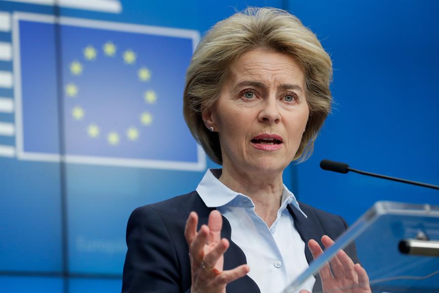 La presidenta de la Comisión Europea, Ursula Von der Leyen