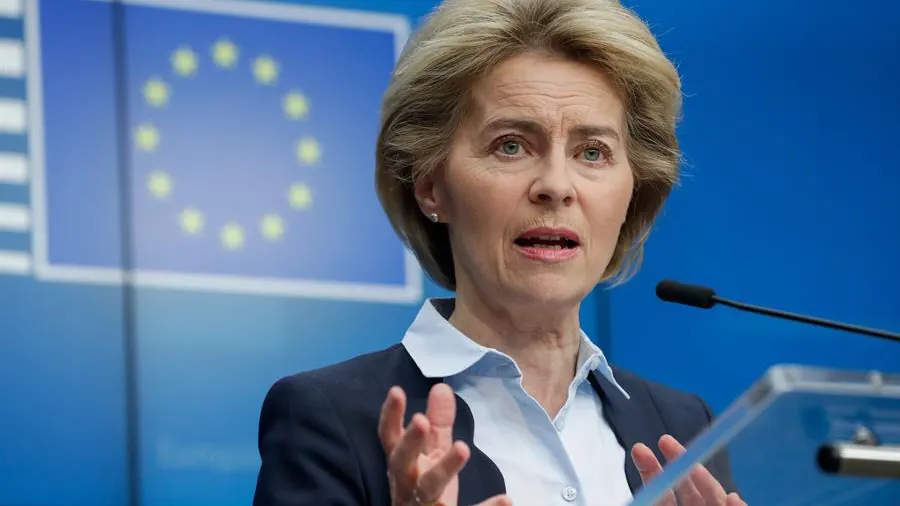 La presidenta de la Comisión Europea, Ursula Von der Leyen