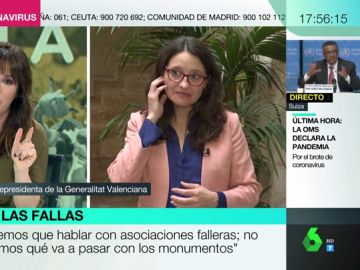 La reacción de Mónica Oltra tras conocer el positivo en coronavirus de una diputada de Vox en Valencia: "Lo siento muchísimo" La reacción de Mónica Oltra tras conocer el positivo en coronavirus de una diputada de Vox en Valencia: "Lo siento muchísimo"