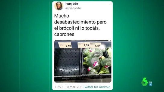 'Arrasan' los supermercados por el coronavirus y España se 'cachondea' en Twitter: estos son los mejores memes 'Arrasan' los supermercados por el coronavirus y España se 'cachondea' en Twitter: estos son los mejores memes