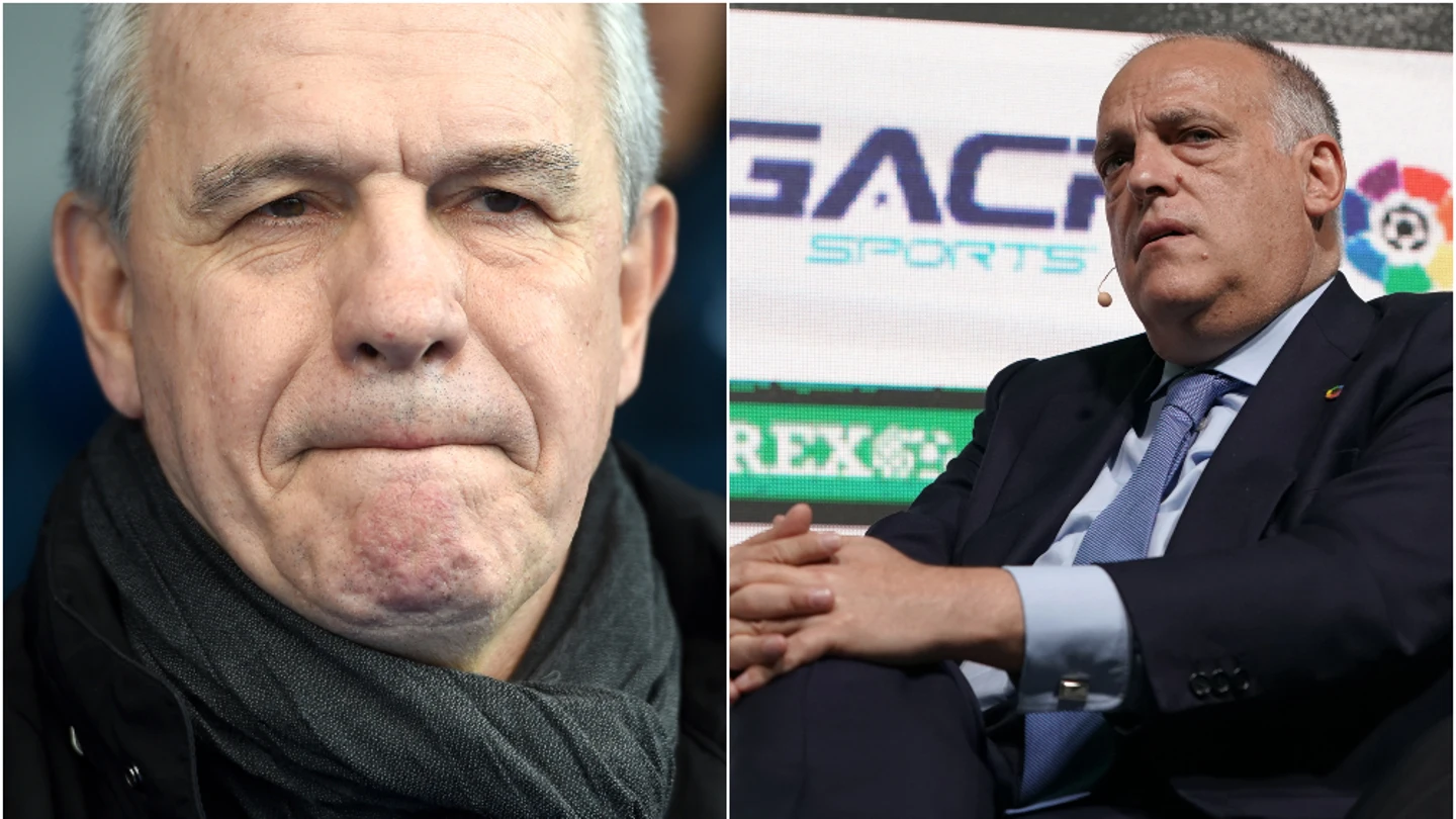 Javier Aguirre y Javier Tebas Javier Aguirre y Javier Tebas