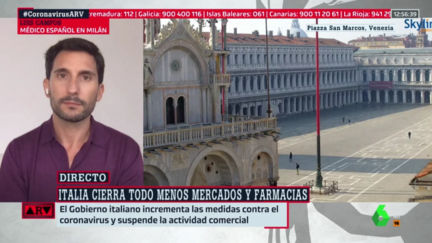 La advertencia de un médico en Milán sobre el coronavirus: "En Italia empezó poco a poco, como está pasando en España" La advertencia de un médico en Milán sobre el coronavirus: "En Italia empezó poco a poco, como está pasando en España"