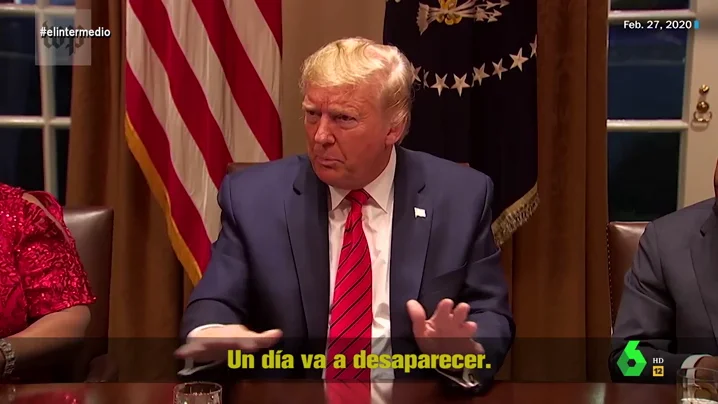 La hemeroteca de Donald Trump bromeando con el coronavirus que ya no le haría tanta gracia: "Es como un milagro, desaparecerá"