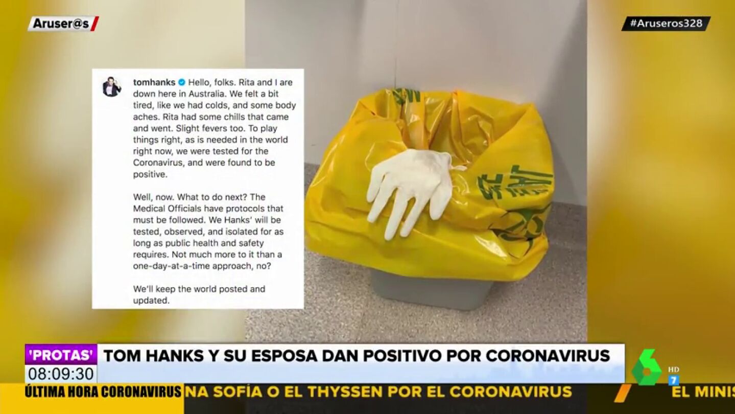 Tom Hanks y su esposa Rita Wilson dan positivo por coronavirus