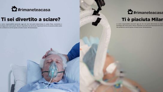 Imágenes de la campaña #rimaneteacasa frente al coronavirus