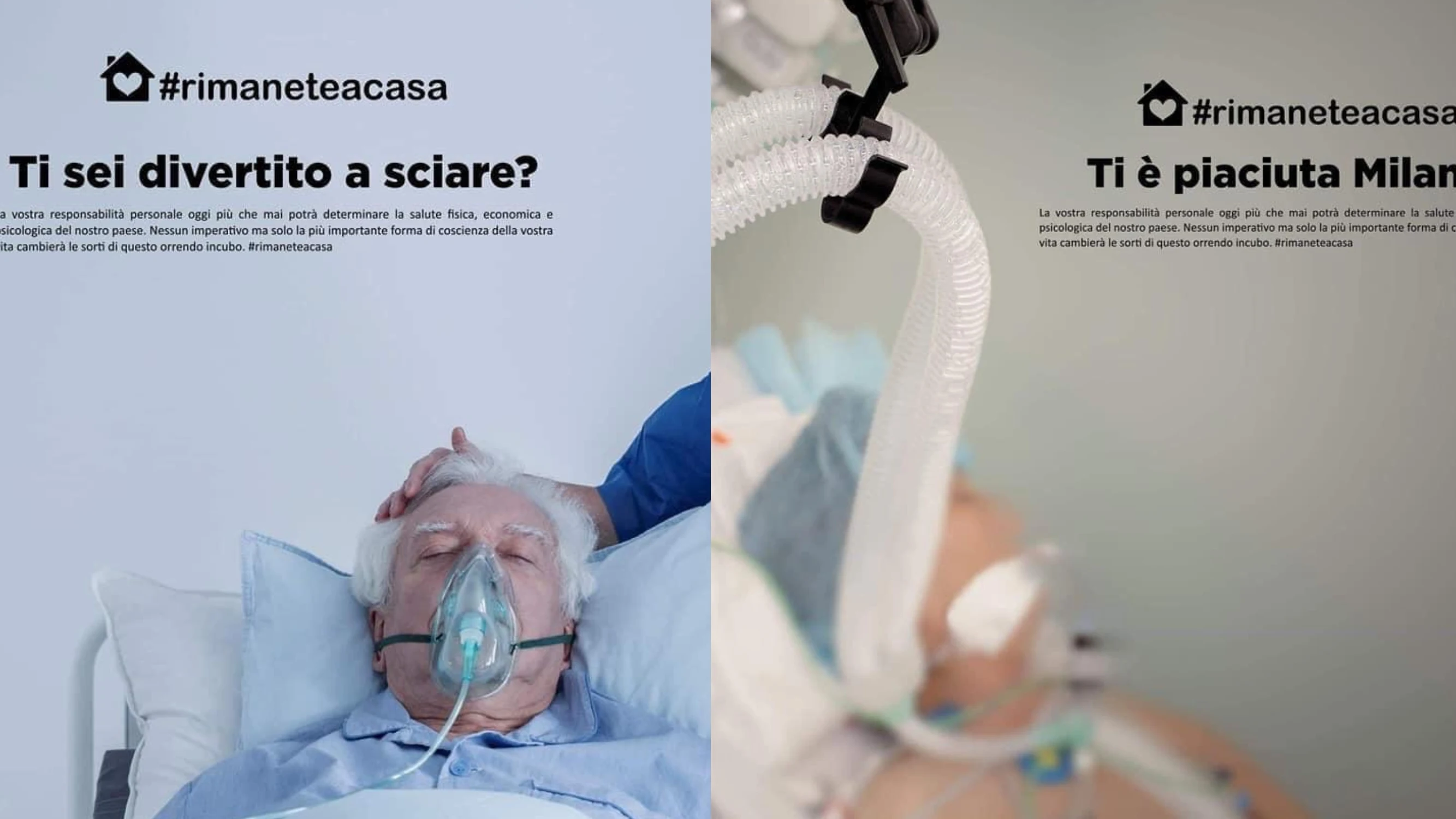Imágenes de la campaña #rimaneteacasa frente al coronavirus