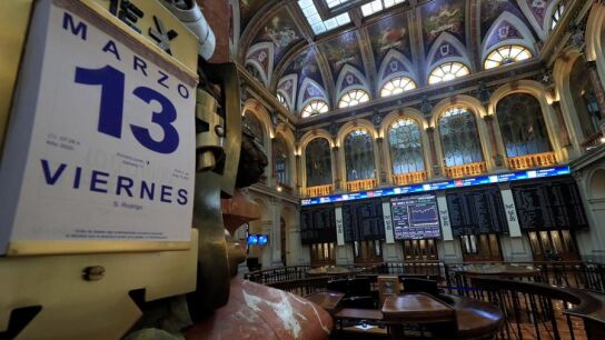 La Bolsa de Madrid este viernes, 13 de marzo