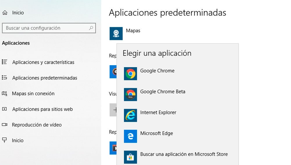 Seleccionando el nuevo navegador