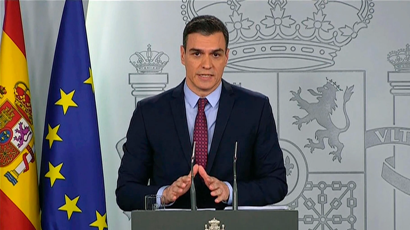 Pedro Sánchez, durante un discurso Pedro Sánchez, durante un discurso