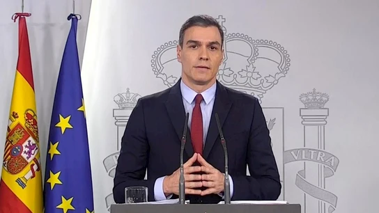Pedro Sánchez en rueda de prensa Pedro Sánchez en rueda de prensa