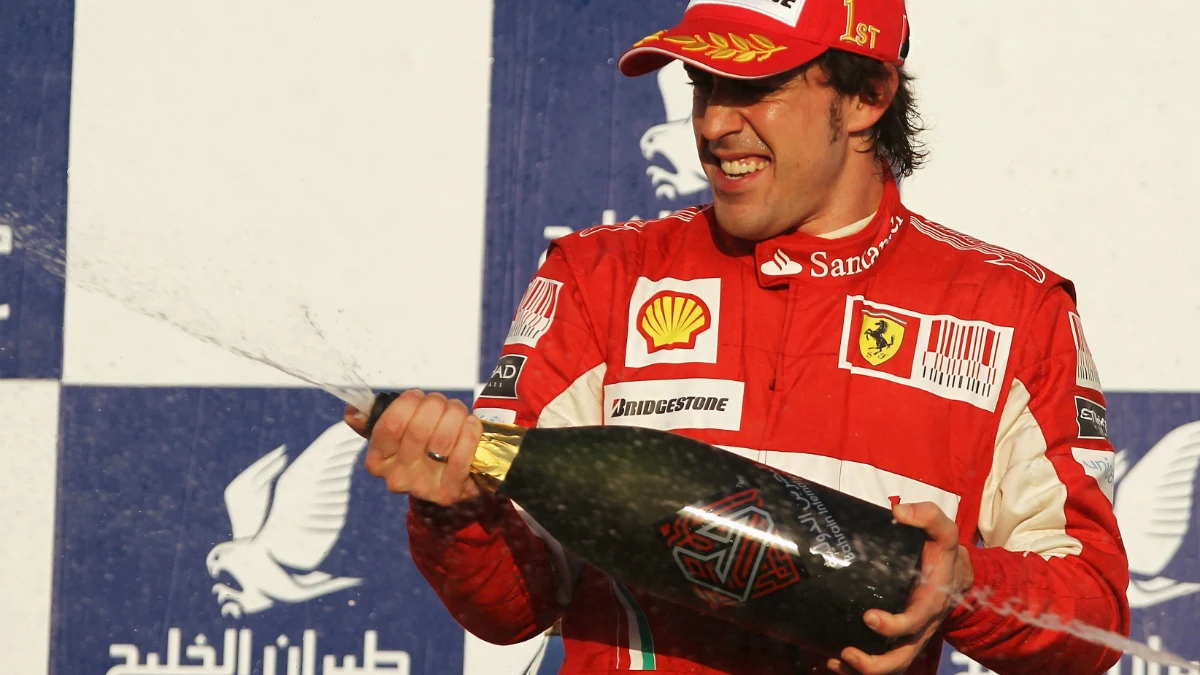 Fernando Alonso, tras ganar en Baréin 2010