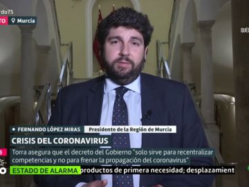 El presidente de la Región de Murcia, Fernando López Miras El presidente de la Región de Murcia, Fernando López Miras