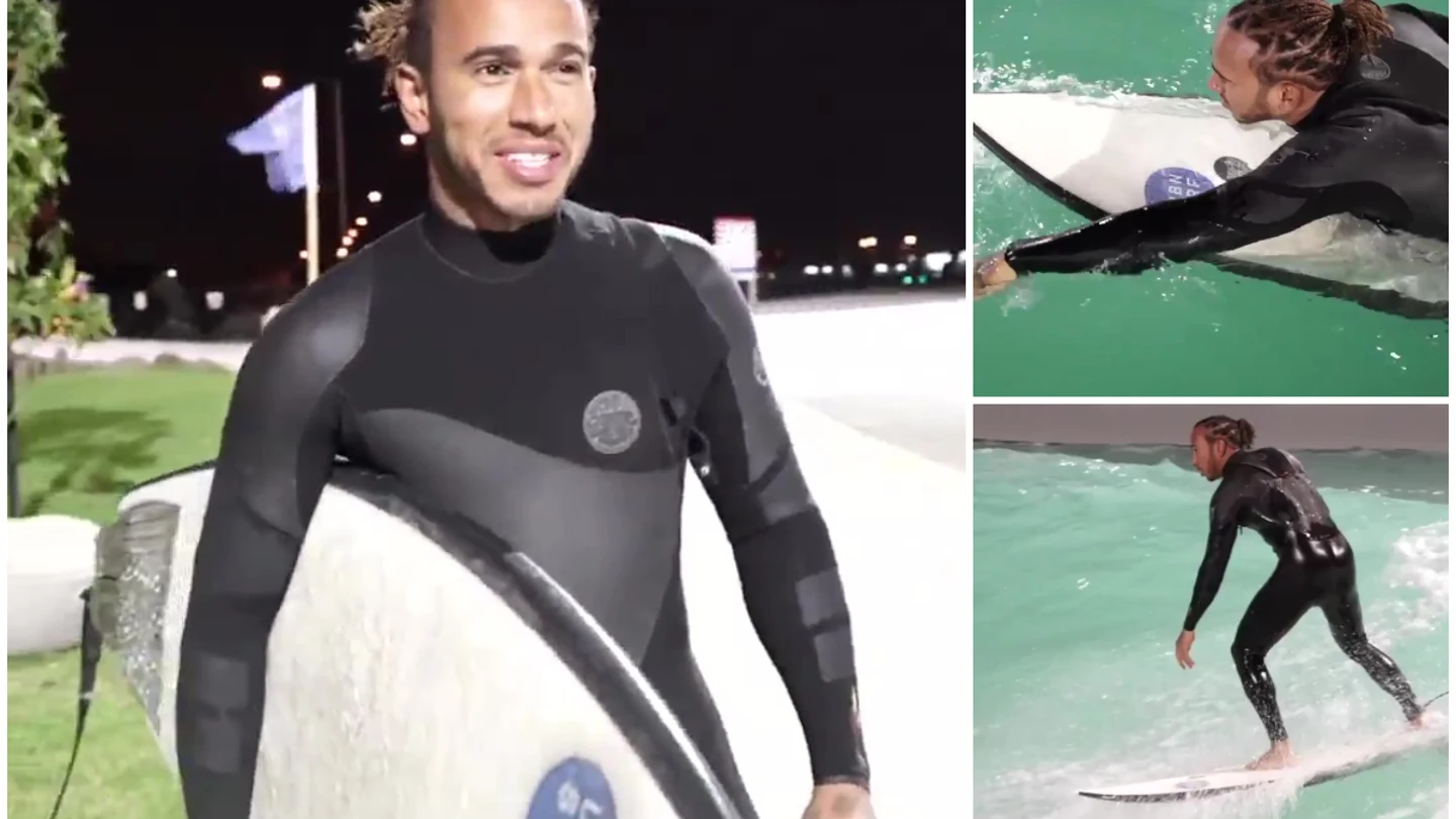 Lewis Hamilton, el surfista Lewis Hamilton, el surfista