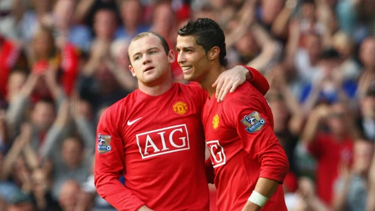 Wayne Rooney y Cristiano Ronaldo Wayne Rooney y Cristiano Ronaldo