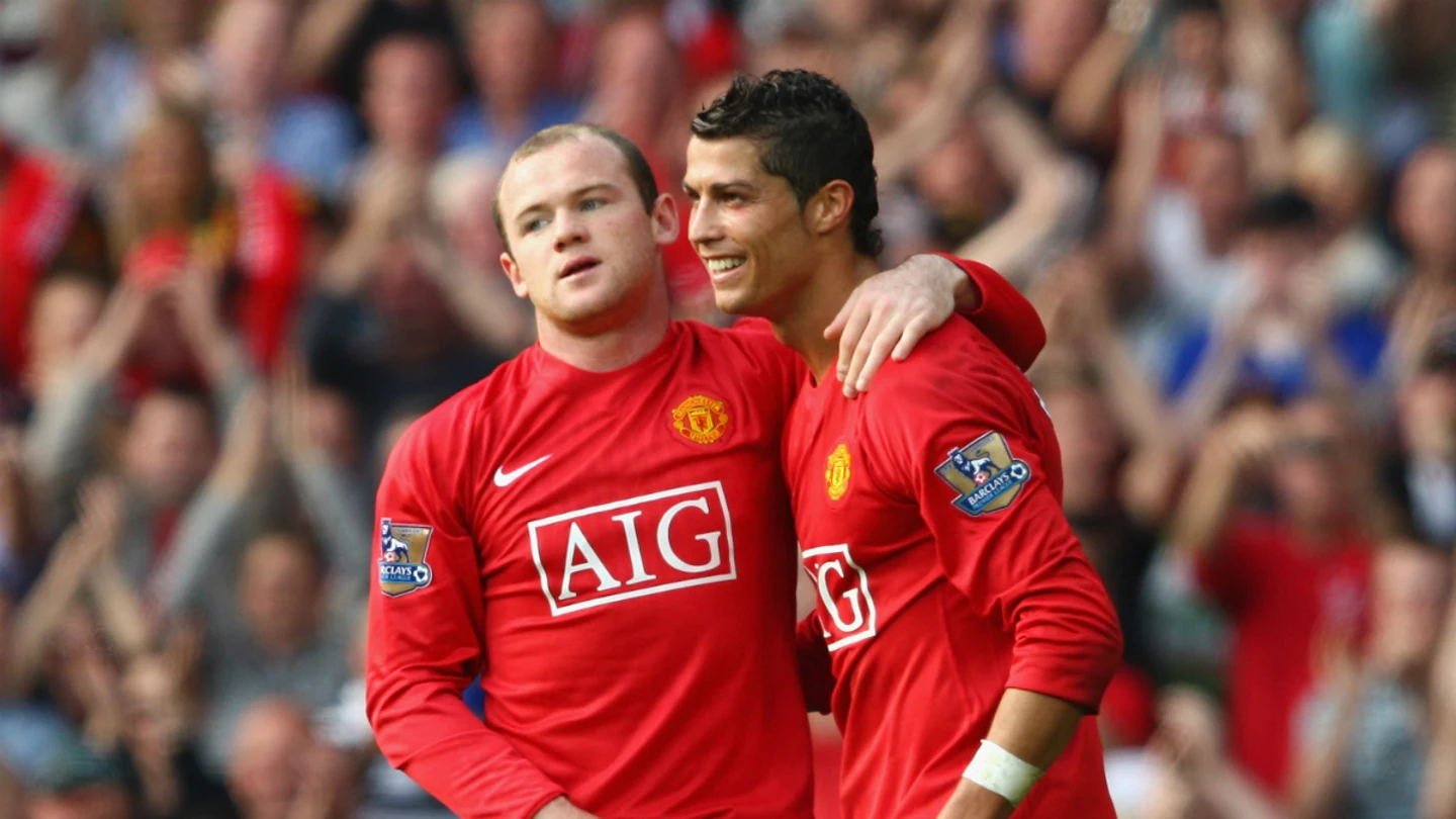 Wayne Rooney y Cristiano Ronaldo Wayne Rooney y Cristiano Ronaldo