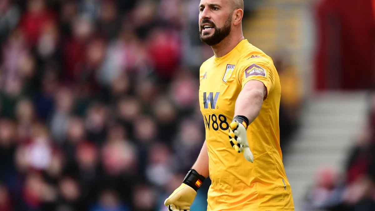 Pepe Reina, con el Aston Villa