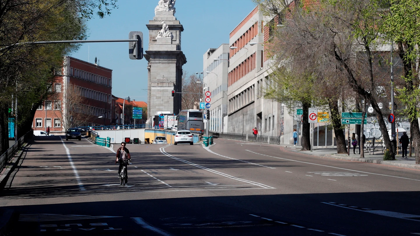 Las calles de Madrid se vacían por el coronavirus Las calles de Madrid se vacían por el coronavirus