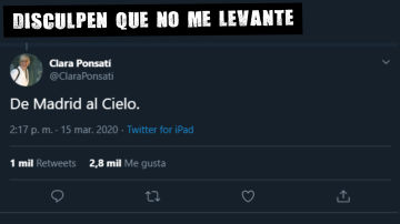 Polémico tweet de Clara Ponsatí