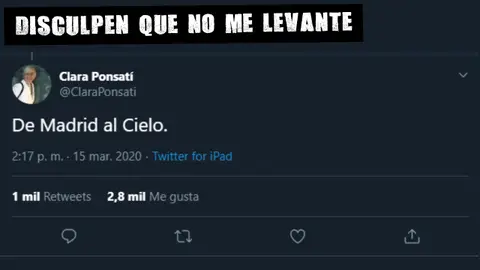 Polémico tweet de Clara Ponsatí El Muro