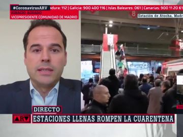Aguado, tras las aglomeraciones en Cercanías: "Mañana no podemos volver a ver imágenes como las de hoy" Aguado, tras las aglomeraciones en Cercanías: "Mañana no podemos volver a ver imágenes como las de hoy"